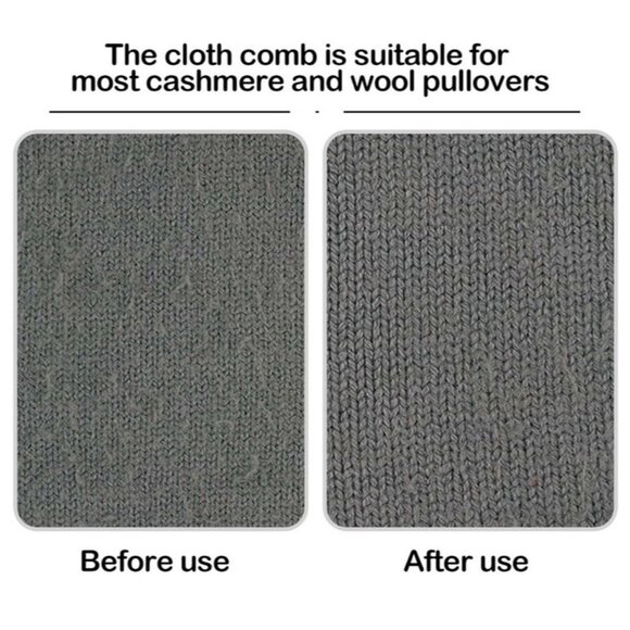 2pcs Wool Cashmere Comb Wooden Lint Remover for Sweaters Coats Knitwear Fuzz - Picture 6 of 6